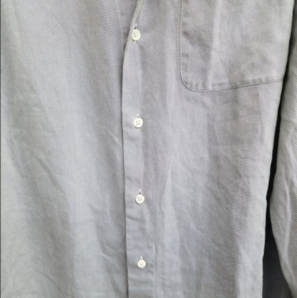Men's designer Armani collezioni Button Up down Shirt sz Large long sleeve - Picture 6 of 6